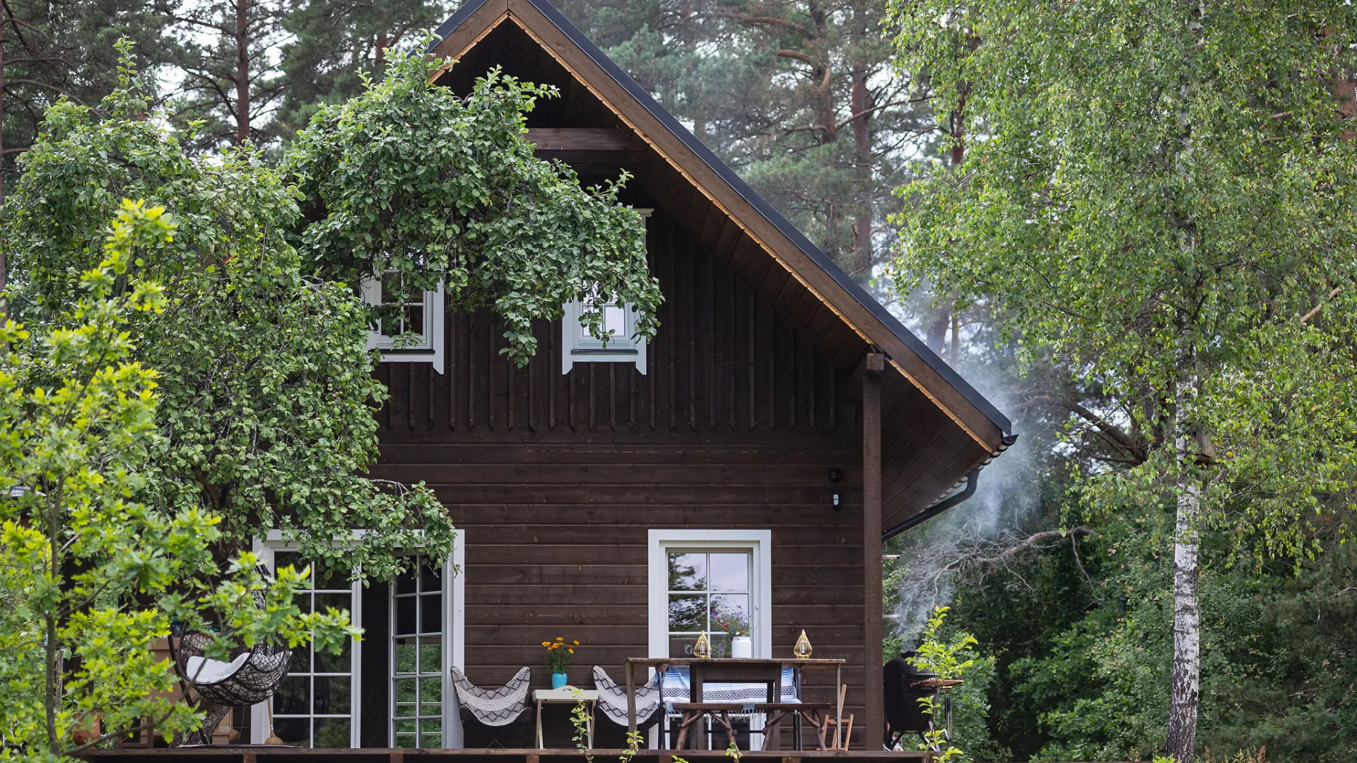 Medinių fasadų dažymas