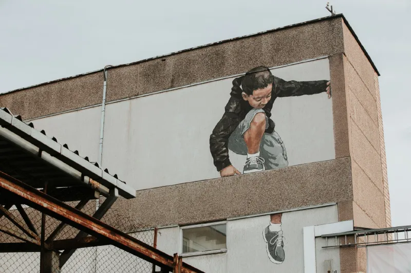 „Rebel heart”, Ernestas Zacharevic. Vieta: Open gallery, naudoti dažai: Vivacolor Hansa Sokkel