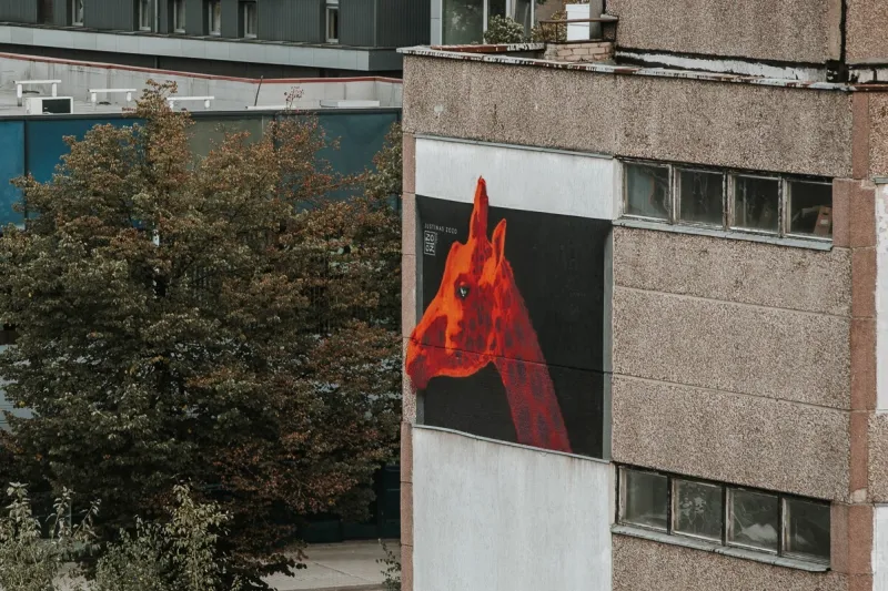 „Laisvas Nino“, Justinas Žožo. Vieta: Open gallery, naudoti dažai: Vivacolor Hansa Sokkel