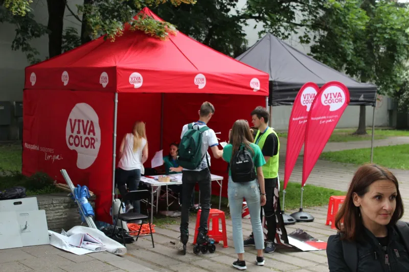 Vivacolor parama naktiniame vilniaus kriteriume
